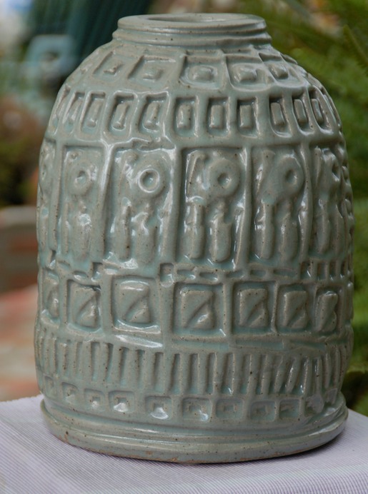 Large slab vase