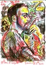 Portrait of the rapper Tubet,pencils on paper,A4 size,2007.jpg