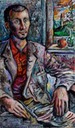 Portrait of Elio C.,sept.2009,60 x 100 cm,oil on canvas