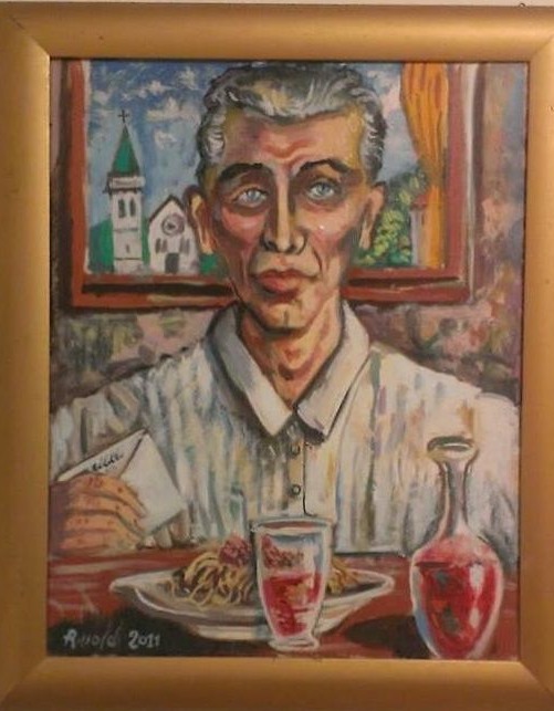 The Postman,cm.50 x 40,oil on canvas,2011